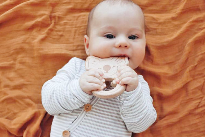 My Little Giggles Wooden Teether