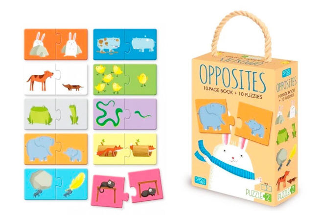 Best Gifts and Toys for 2 Year Olds: Sassi Opposites Book & Puzzle