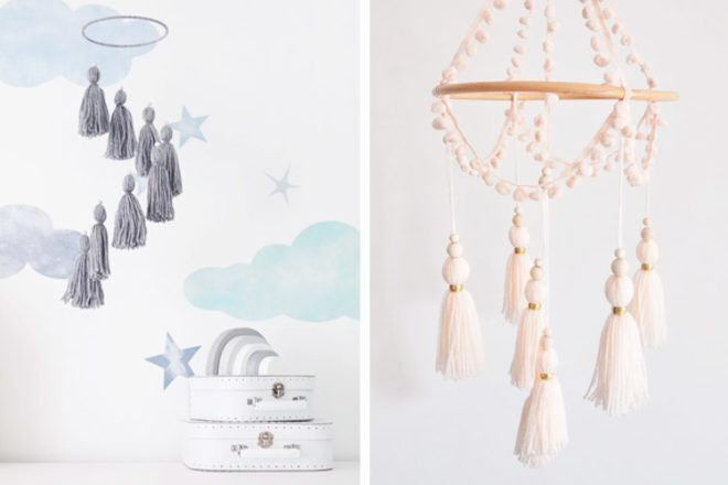 Best Gifts and Toys for 3 Month Olds: Little Cloud Lane Tassle Mobiles