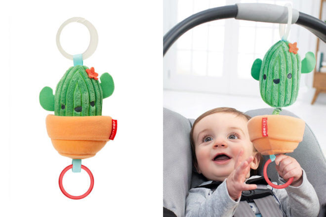 Best Gifts and Toys for 3 Month Olds: Skip Hop Jitter Cactus Stroller Toy