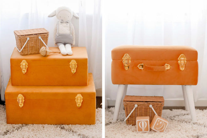 Best Gifts and Toys for 4 Year Olds: Petit Luxe Bebe Velvet Storage Boxes