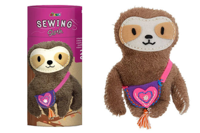 Toys for 6 year olds Avenir Sloth Sewing Doll 