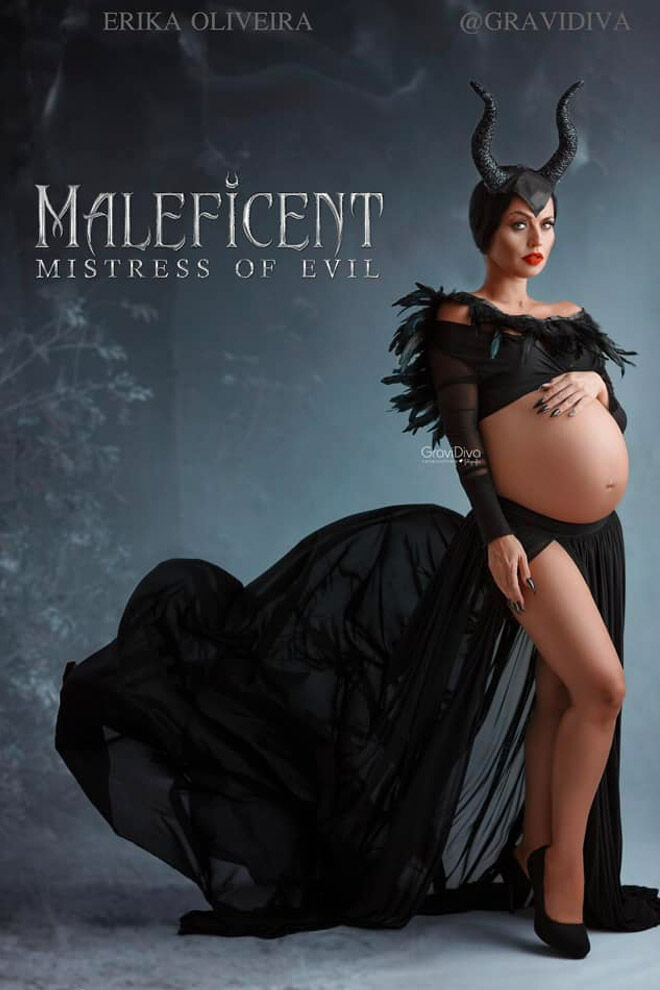 Maleficent maternity photo