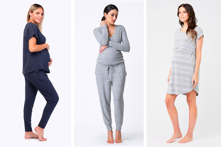 Romanstii Women Maternity & Nursing Pajamas Modal Sleepwear Set Pregnancy Breastfeeding 