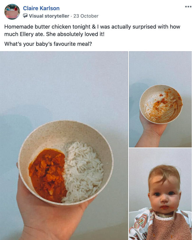 Claire Karlson toddler meals using babyU Bamboo
