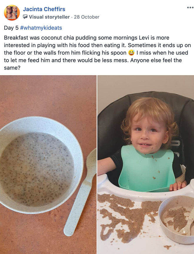 Jacinta Cheffirs toddler meal photos babyU