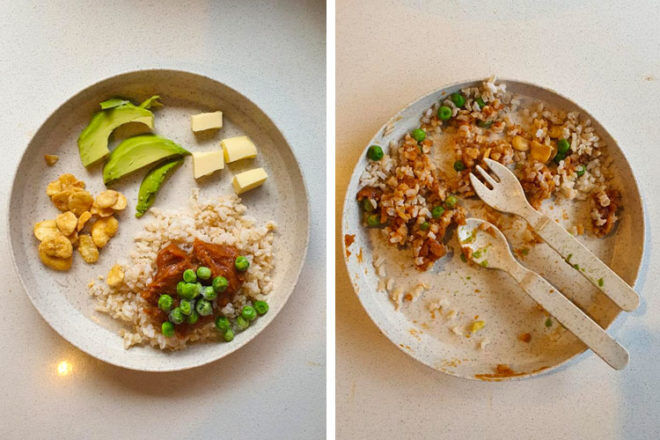Before and after toddler meals: What kids actually eat