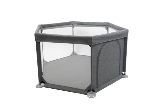 The 4Baby Hex Playpen in Grey