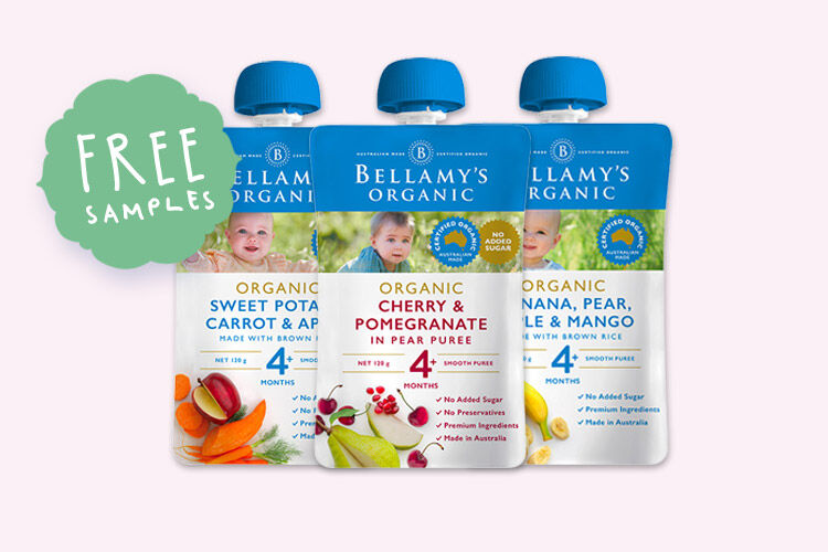 Free baby food samples Bellamy's Organic
