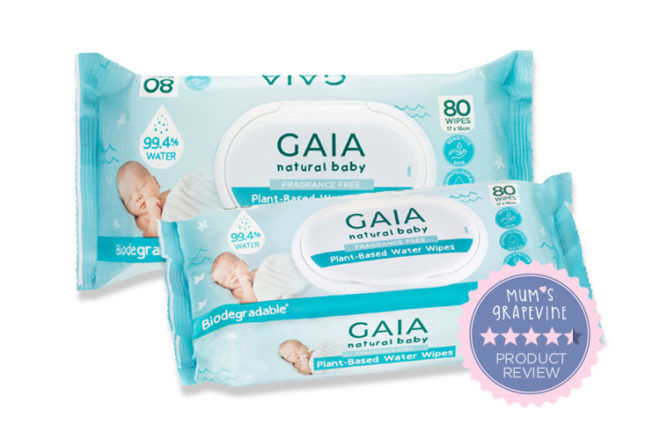 Review: GAIA Natural Baby Plant-Based Water Wipes | Mum's Grapevine