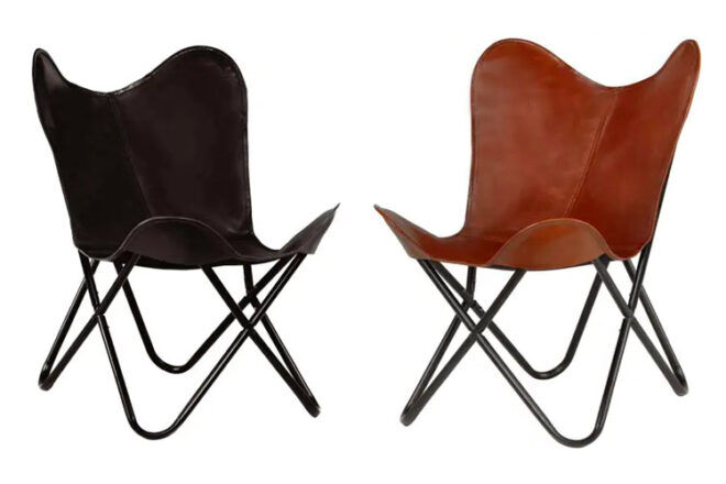 Leather Kids Butterfly chairs