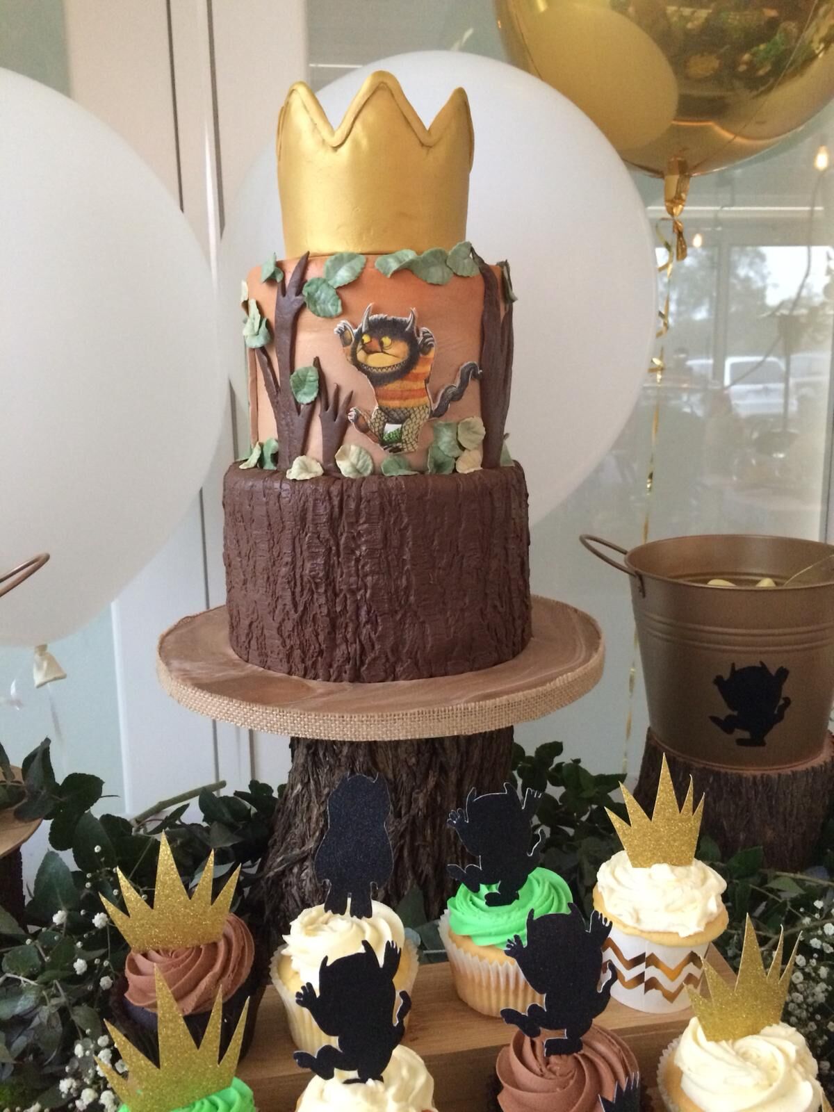 Where the Wild Things Are baby shower cake