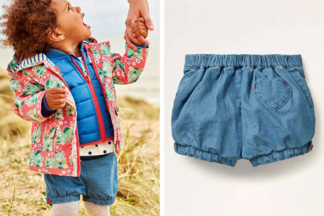Boden Chambray Baby Bloomers
