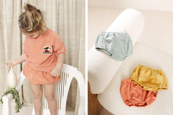 Goldie + Ace Terry Towelling Baby Bloomers