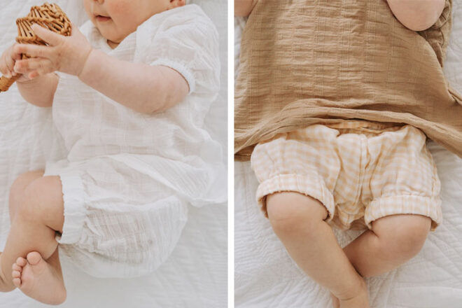 Miann and Co Woven Baby Bloomers