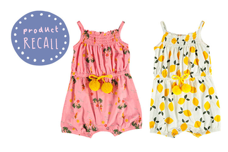 Recall Best&Less Baby Playsuits