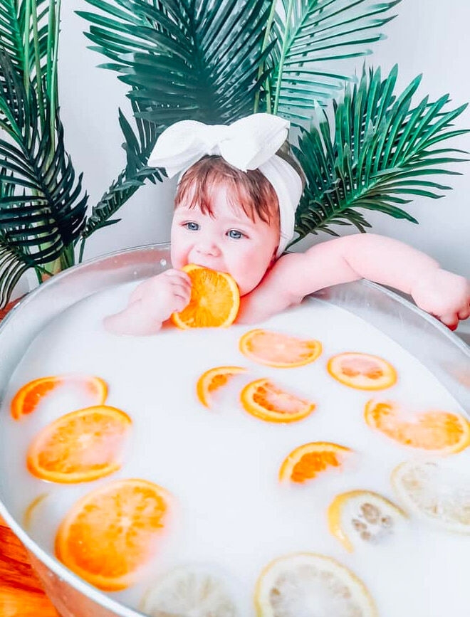 DIY baby milk bath ideas