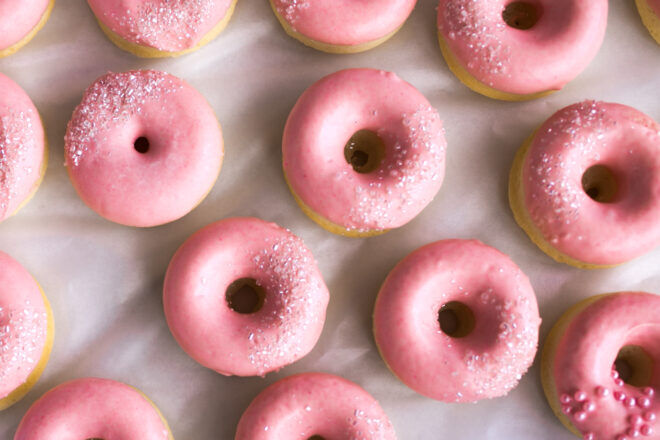 Baby shower donuts