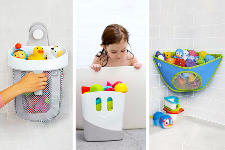 Corner Bath Toy Organizer Baby Toy Mesh Bag Bath Bathtub Doll