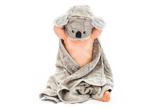 Freddy & Co Hooded Bamboo Baby Towel - Koala