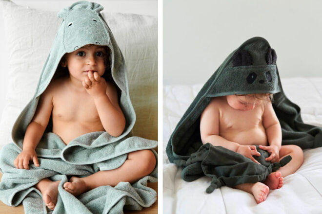 Liewood hooded baby towels