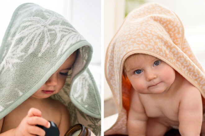 Boys & Girls Baby Hooded Towels MODERN BABY 3 Pack Hooded Baby Bath Towel Set for Newborns Infants & Toddlers 