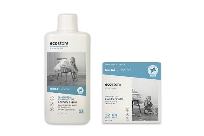 Ecostore Ultra-Sensitive Laundry Detergent for washing baby clothes