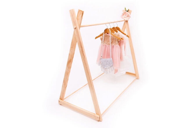 Hope and Jade Fixed Base Children's Clothes Rack