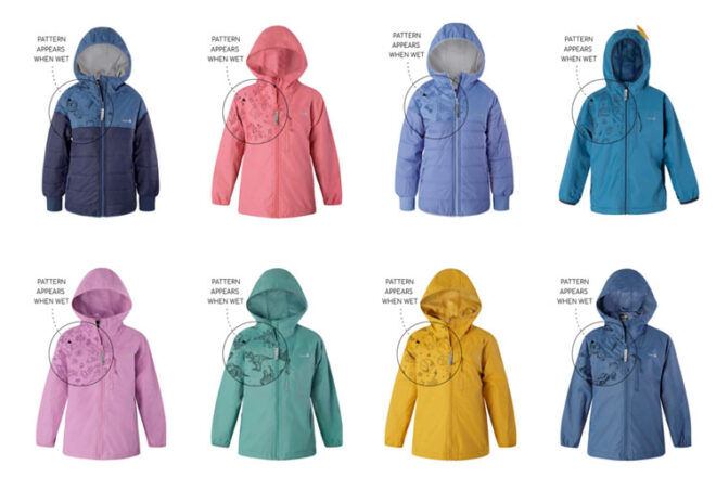 Therm Colour changing kids raincoats