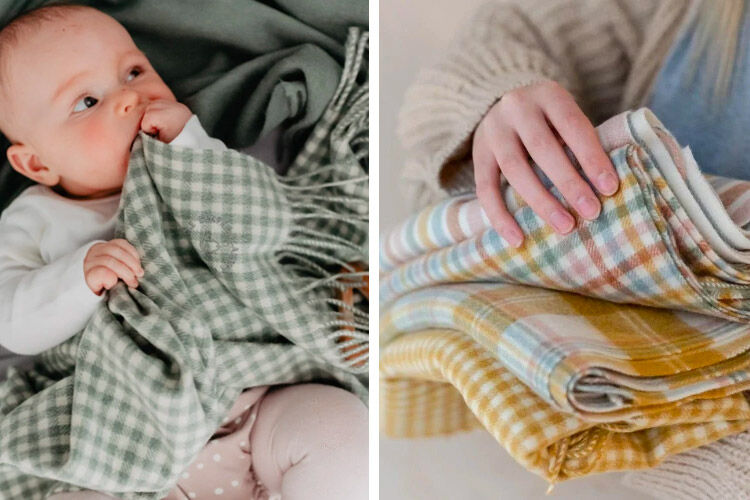 The Tartan Blanket Co Lambswool Baby Blankets