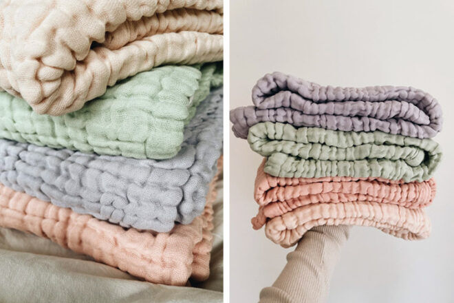 Susukoshi Crinkle Baby Blankets