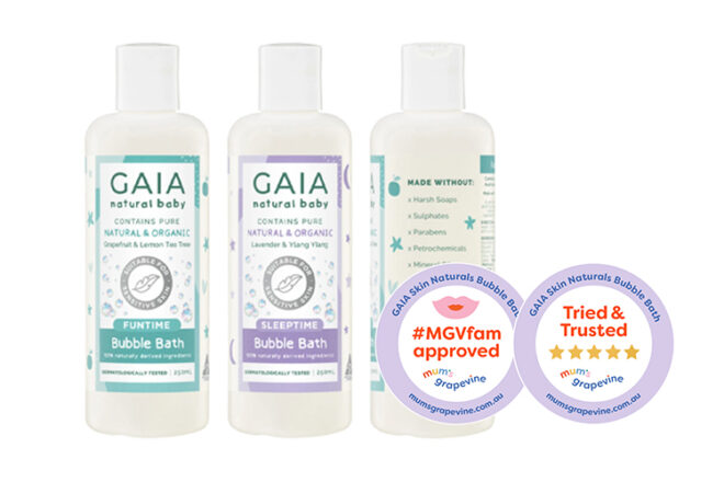 GAIA Skin Naturals bubble bath review | Mum's Grapevine