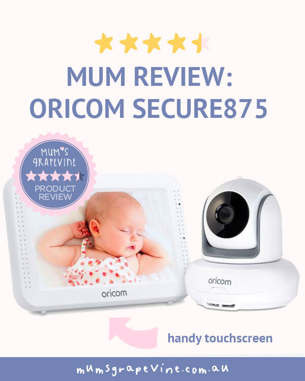 Oricom Secure 875 touchscreen video baby monitor