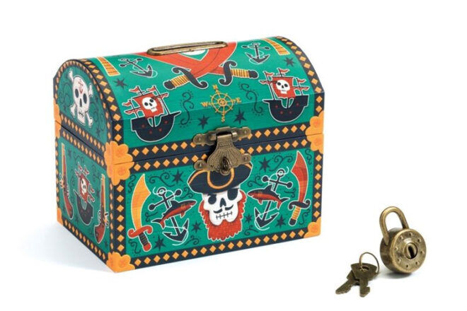 Djeco Pirate Treasure Chest Money Box for Kids