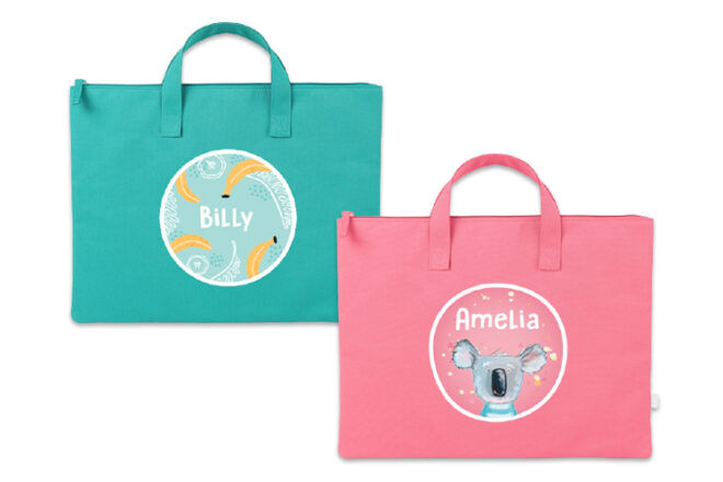 Hippo Blue Kids' Library Bags