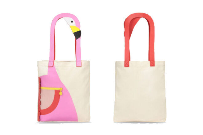 Stella McCartney Flamingo canvas bag
