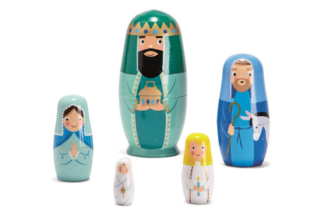 TOYMYTOY Nativity Nesting Dolls
