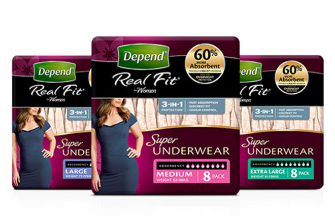 Depend Real Fit disposable adult nappies