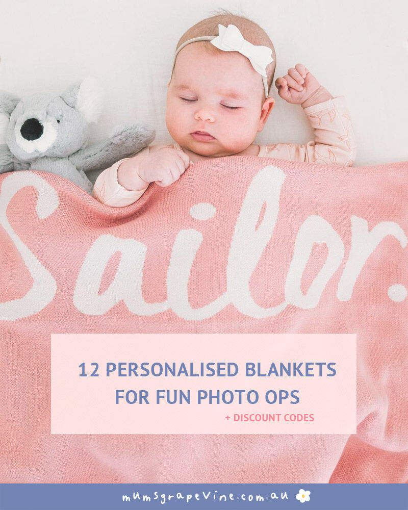 12 personalised baby blankets for snug bubs | Mum's Grapevine