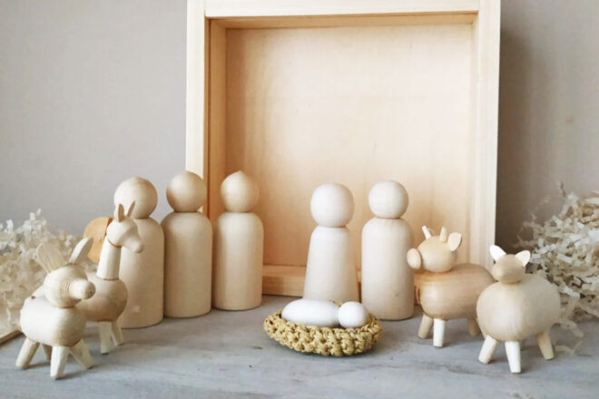 Rostok Toys Nativity Peg Doll Set