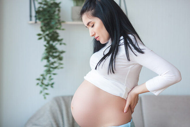Pregnant back ache and pain
