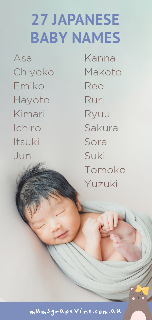 27 Japanese Baby Names | Mum's Grapevine
