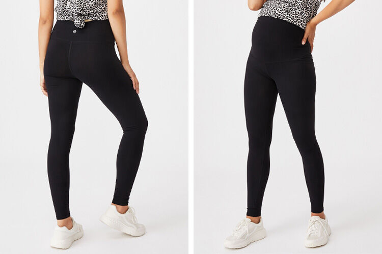 Stitching thread maternity leggings main image 1