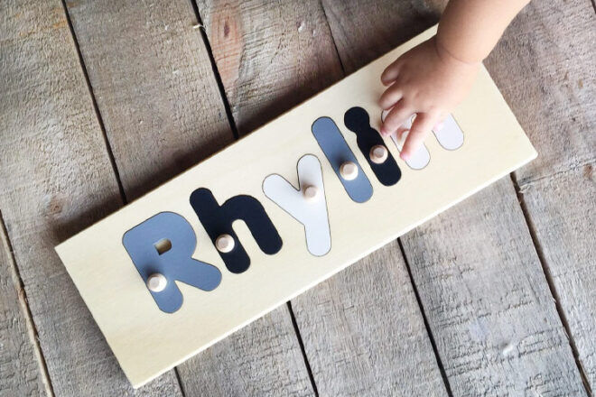 My Personalised Gifts Wooden Name Puzzle for Kids