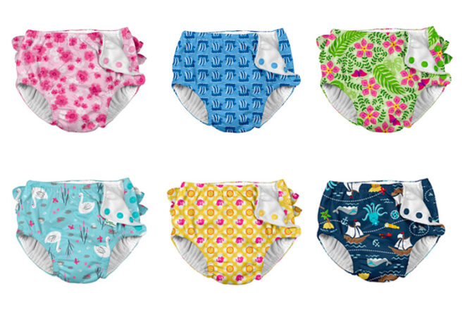 City Threads Baby Girls and Boys Reusable Swim Diaper & Diaper Cover Leakproof Swimming 