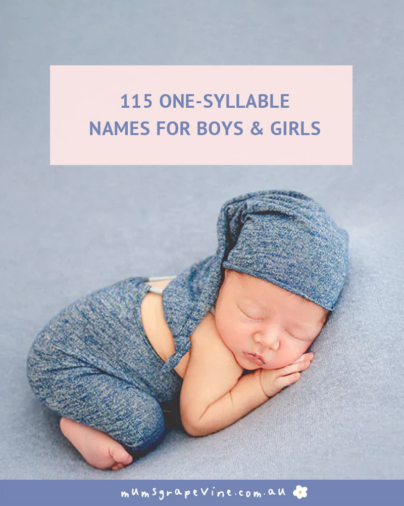 115 One-Syllable Baby Names | Mum's Grapevine