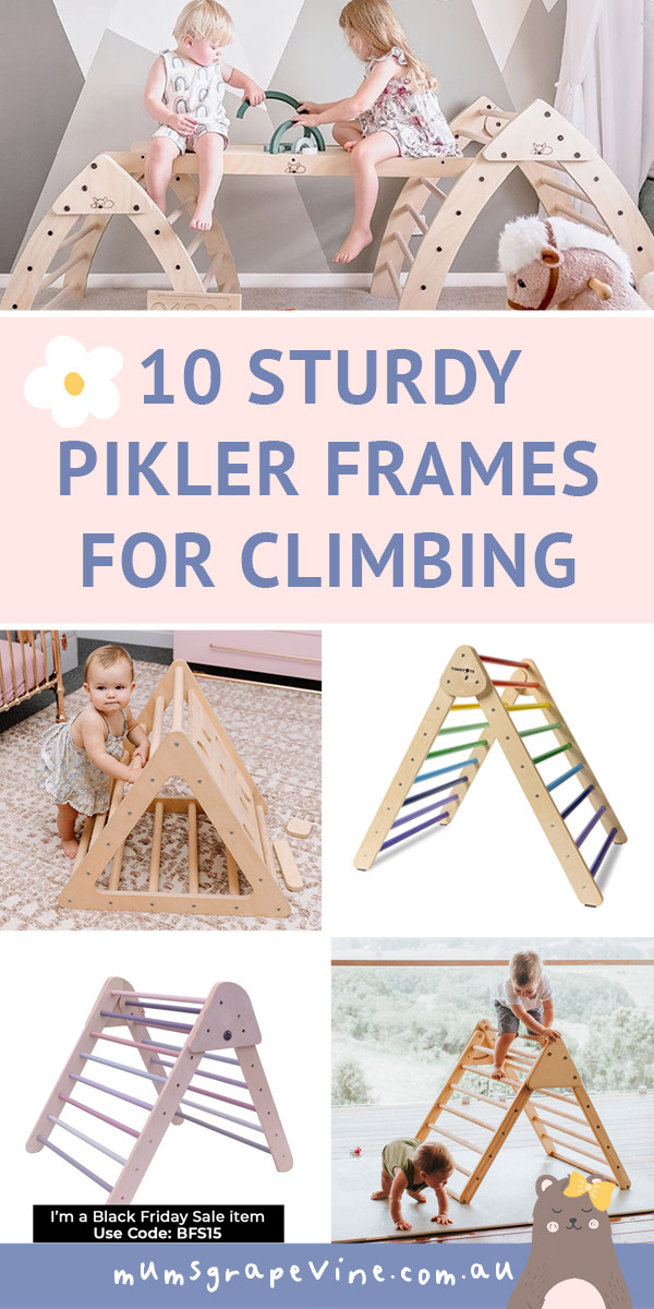 Fun Pikler triangle climbing frames for babies and kids | Mum's Grapevine