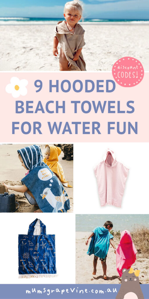 9 hooded beach towels for sunsoaked kids Mum's Grapevine