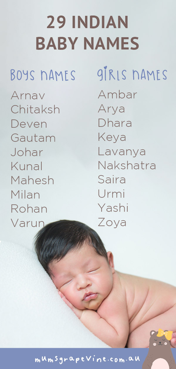 29 Indian Baby Names | Mum's Grapevine