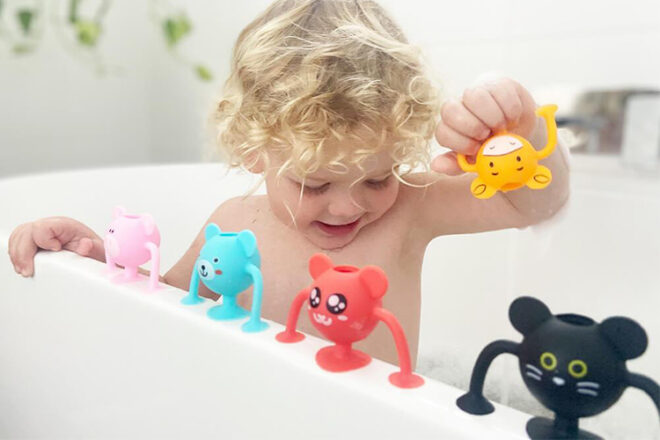 Cherub baby silicone bath toys